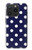 S3533 Bleu à pois Etui Coque Housse pour iPhone 15 Pro