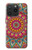 S3694 Modèle d'art hippie Etui Coque Housse pour iPhone 15 Pro