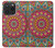 S3694 Modèle d'art hippie Etui Coque Housse pour iPhone 15 Pro