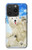 S3794 Ours polaire arctique amoureux de la peinture de phoque Etui Coque Housse pour iPhone 15 Pro