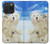 S3794 Ours polaire arctique amoureux de la peinture de phoque Etui Coque Housse pour iPhone 15 Pro