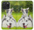 S3795 Peinture Husky Sibérien Ludique Chaton Grincheux Etui Coque Housse pour iPhone 15 Pro