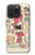 S3820 Poupée de papier de mode de cow-girl vintage Etui Coque Housse pour iPhone 15 Pro