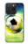 S3844 Ballon de football de football rougeoyant Etui Coque Housse pour iPhone 15 Pro