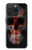 S3848 Crâne de drapeau du Royaume-Uni Etui Coque Housse pour iPhone 15 Pro