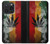 S3890 Drapeau Rasta Reggae Fumée Etui Coque Housse pour iPhone 15 Pro