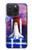 S3913 Navette spatiale nébuleuse colorée Etui Coque Housse pour iPhone 15 Pro
