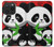 S3929 Panda mignon mangeant du bambou Etui Coque Housse pour iPhone 15 Pro