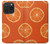 S3946 Motif orange sans couture Etui Coque Housse pour iPhone 15 Pro