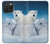 S0285 Ours polaire Etui Coque Housse pour iPhone 15 Pro Max