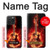 S0415 Graver guitare feu Etui Coque Housse pour iPhone 15 Pro Max