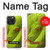S0785 Serpent vert Etui Coque Housse pour iPhone 15 Pro Max