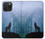 S0935 Loup Hurlant dans la forêt Etui Coque Housse pour iPhone 15 Pro Max