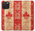 S1603 Drapeau du Canada Vieux Millésime Etui Coque Housse pour iPhone 15 Pro Max