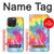 S1697 Tie Dye coloré imprimé graphique Etui Coque Housse pour iPhone 15 Pro Max