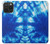 S1869 Tie Dye Bleu Etui Coque Housse pour iPhone 15 Pro Max