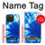 S1869 Tie Dye Bleu Etui Coque Housse pour iPhone 15 Pro Max