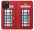 S2059 Angleterre britannique Cabine téléphonique Minimaliste Etui Coque Housse pour iPhone 15 Pro Max