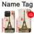 S2108 Tour Eiffel de Paris Carte postale Etui Coque Housse pour iPhone 15 Pro Max