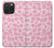 S2213 Motif rose Léopard Etui Coque Housse pour iPhone 15 Pro Max