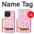 S2213 Motif rose Léopard Etui Coque Housse pour iPhone 15 Pro Max
