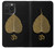 S2331 Feuille d'or bouddhiste Symbole de l'OM Etui Coque Housse pour iPhone 15 Pro Max