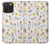 S2354 Motif pastel Fleurs Etui Coque Housse pour iPhone 15 Pro Max