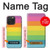 S2363 Arc en ciel Motif Etui Coque Housse pour iPhone 15 Pro Max