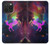 S2486 Arc en ciel espace de nébuleuse Licorne Etui Coque Housse pour iPhone 15 Pro Max