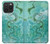 S2653 Dragon Vert Turquoise Pierre Graphique Etui Coque Housse pour iPhone 15 Pro Max