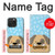 S2669 Mignon os chien pattes Dessin animé Etui Coque Housse pour iPhone 15 Pro Max