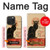 S2739 Chat Noir Noir Chat Millésime Etui Coque Housse pour iPhone 15 Pro Max