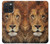 S2870 Lion Roi des Bêtes Etui Coque Housse pour iPhone 15 Pro Max