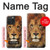 S2870 Lion Roi des Bêtes Etui Coque Housse pour iPhone 15 Pro Max