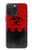 S2917 Biohazards Virus Alert Rouge Etui Coque Housse pour iPhone 15 Pro Max