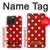 S2951 Rouge Pois Etui Coque Housse pour iPhone 15 Pro Max