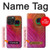 S3201 Rose Paon Plume Etui Coque Housse pour iPhone 15 Pro Max