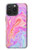 S3444 Art numérique liquide coloré Etui Coque Housse pour iPhone 15 Pro Max