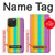 S3678 Vertical arc-en-ciel coloré Etui Coque Housse pour iPhone 15 Pro Max