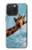 S3680 Girafe de sourire mignon Etui Coque Housse pour iPhone 15 Pro Max
