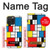 S3814 Composition de dessin au trait Piet Mondrian Etui Coque Housse pour iPhone 15 Pro Max