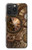 S3927 Boussole Horloge Gage Steampunk Etui Coque Housse pour iPhone 15 Pro Max