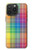 S3942 Tartan à carreaux arc-en-ciel LGBTQ Etui Coque Housse pour iPhone 15 Pro Max