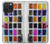 S3956 Graphique de boîte à palette aquarelle Etui Coque Housse pour iPhone 15 Pro Max