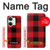 S2931 Rouge Buffle motif de vérification Etui Coque Housse pour OnePlus Nord 3