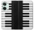 S3078 Noir et blanc Clavier de piano Etui Coque Housse pour OnePlus Nord 3