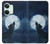 S3693 Pleine lune du loup blanc sinistre Etui Coque Housse pour OnePlus Nord 3