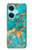 S2906 Aqua Turquoise Pierre Etui Coque Housse pour OnePlus Nord CE3