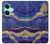 S3906 Marbre violet bleu marine Etui Coque Housse pour OnePlus Nord CE3