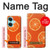 S3946 Motif orange sans couture Etui Coque Housse pour OnePlus Nord CE3